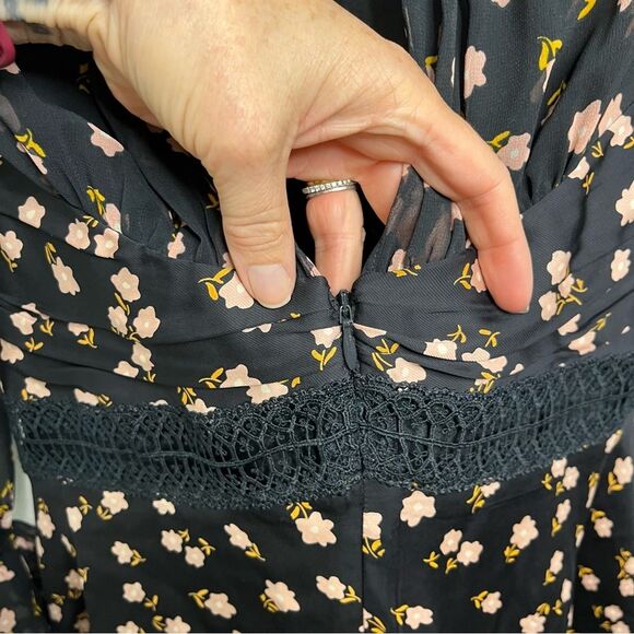 Self-Portrait Twist Front Ditsy Dress 6 - Picture 6 of 8